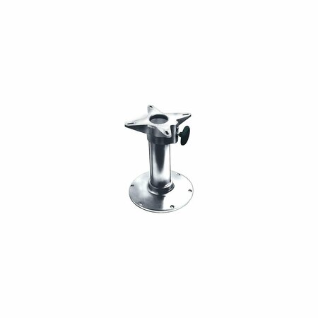 ATTWOOD Garelick EEz-in 2-7/8 Diameter Fixed Height Smooth Stanchion Seat Base 75031